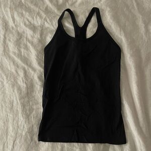 lululemon athletica Black Ribbed Tank Top